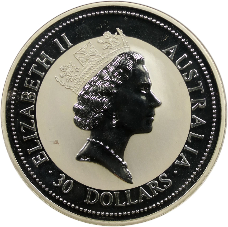 1995 Australia $30 NGC MS 67 (Kookaburra) 1 Kilo 999 Silver - Image 4 of 4