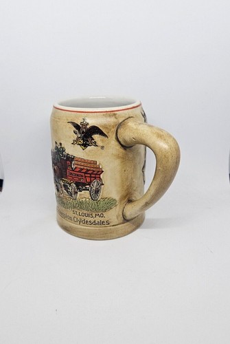 budweiser rare Christmas Holiday Beer Stein 1980 - Bild 2 von 6