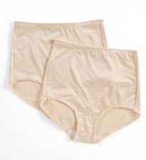 Bali X710 Jacquard Tummy Panel Shaping Brief Panty - 2 Pack