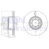 Delphi 2X Bremsscheibe Hinten Ø294 Mm BelüFtet FüR Iveco Daily IV