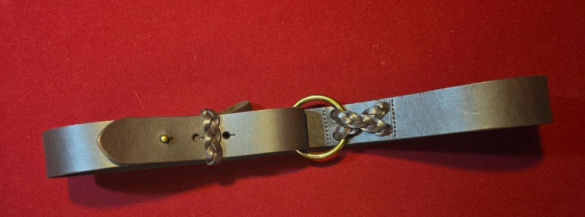 Ralph Lauren equestrian braided White Leather Belt . Sz S . Italy s7-1467752_lifestyle?$rl_4x5_zoom$ main image 2