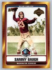 2006 Topps Hall of Fame Tribute Sammy Baugh #HOFT-SB Washington Redskins