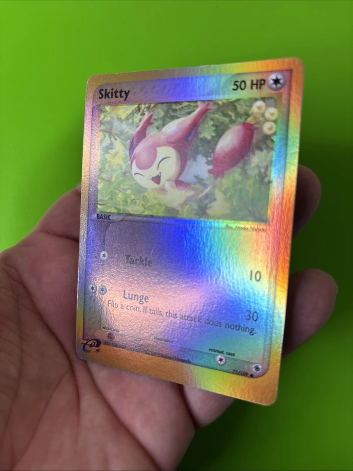 Skitty 71/109 EX Ruby & Sapphire Reverse Holo Pokemon Card LP+ - Image 4 of 4