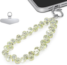Beaded Phone Wrist Strap, Cellphone Lanyard Chain, Sparkling Wristlet Bracelet f