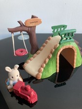 Sylvanian Families Vintage Baby Swing/slide With Toy And Baby Rabbit