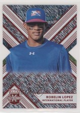2018 Panini Elite Extra Edition Status Red Die-Cut 73/99 Robelin Lopez #189 00gy