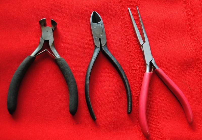 Three Small Mini Gunsmith Jewelers Pliers, Side Cutter, Camron, Old Tools