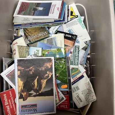 Vintage Road Maps - Random 50 - United State Travel Maps and Other Countries