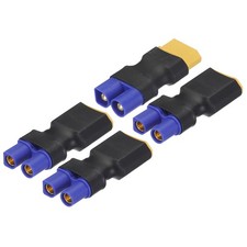 3pcs XT60 Male to EC3 Female 1pcs XT60 Female to EC3 Male Connector Adapter