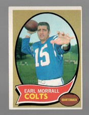1970 Topps Earl Morrall Baltimore Colts #88 Near Mint or Better