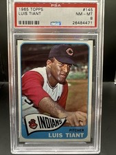 1965 Topps Luis Tiant #145 PSA 8 