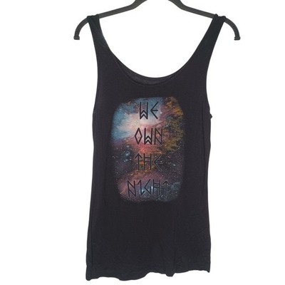 California Republic Cali Bear Cali Sz L Tank Top Black ''We Own the Night'' Soft