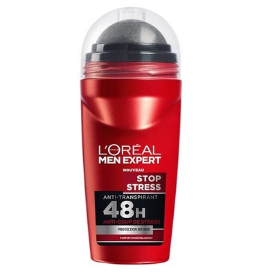 50Ml Loreal Men Expert Stop Stress Anti Transpirant 48H XXL Roll On Fresh