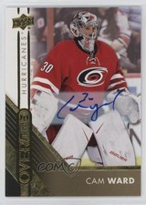 2016-17 Upper Deck Overtime Gold Foil Auto Cam Ward #138 Auto 19ed