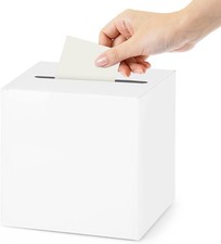 White Card Box Wedding Favors Post Box Cardboard Receiving Money Box Holder for
