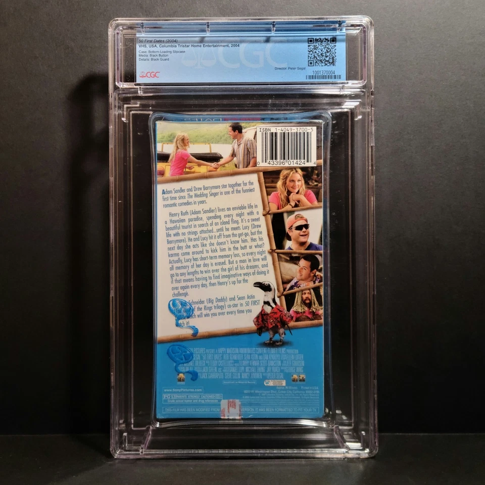 50 First Dates VHS (2004) - CGC Graded 9.4/A+ Factory Sealed! Late Release VHS - Image 3 of 4