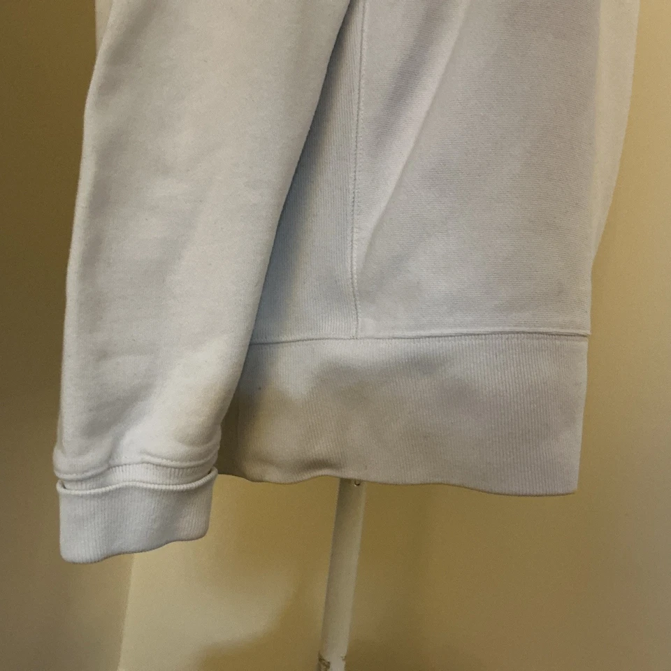 Women’s Victoria's Secret Pink White medium Sweatshirt college style jumper - Image 4 of 4