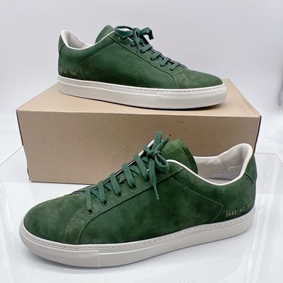 Common Projects Retro Men s Fashion Sneakers Green White Nubuck EU 42 US 9