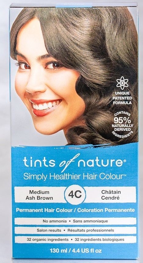 Перманентная краска Tints of Nature 4C Medium Ash Brown, коробка, 4,4 унции