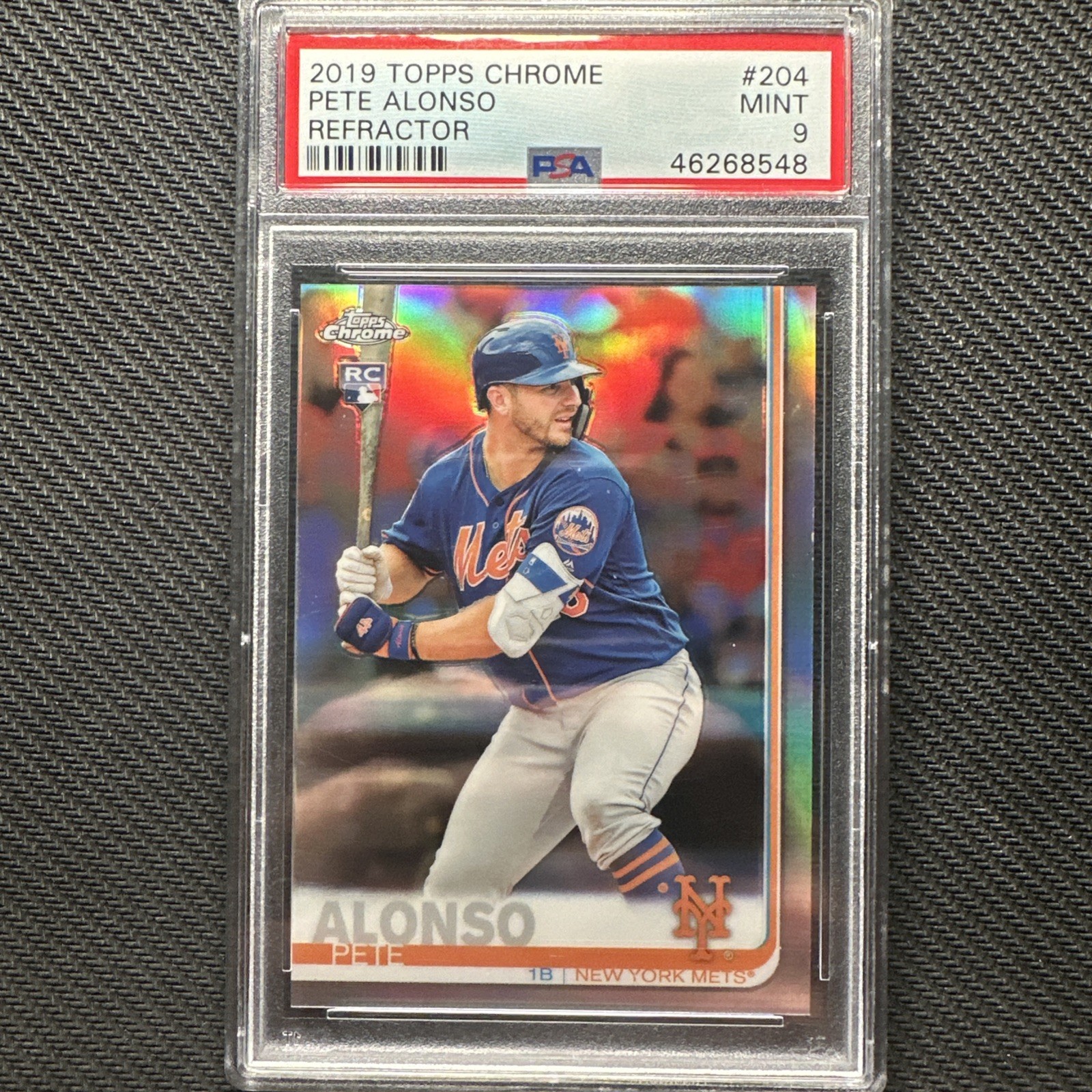 2019 Topps Chrome - Pete Alonso #204 Refractor (RC)