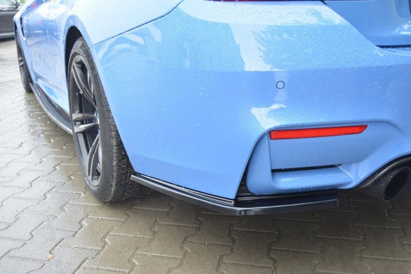 Maxton Design Diffusor Flaps V.1 Passend FüR BMW M4 F82 Schwarz Hochglanz-image