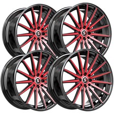 Set Of 4 Spec-1 Sp-69 19x8.5 5x1005x4.5 38mm Blackred Wheels Rims 19 Inch