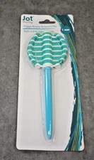 Jot Writing Fidget Rotate Ballpoint Pen, Black Ink, Blue, Green & White