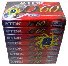Audio Cassette Tape - 60 Minute 8 Pack, Red