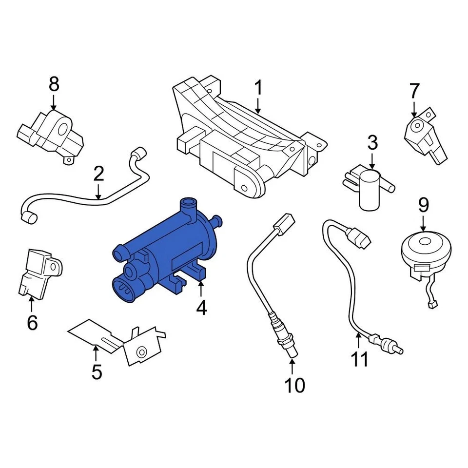 For Hyundai Sonata 2011-2014 Hyundai 314533Q500 Vapor Canister Purge Solenoid Foto 4 de 4
