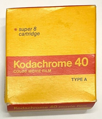 VTG KODACHROME 40 COLOR MOVIE FILM ~ SUPER 8 CARTRIDGE, Unopened, Expired 1985