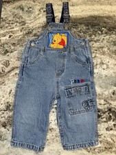Vintage Y2K 100 Acre Pooh Winnie The Pooh Overalls Size 18 Months EUC Disney
