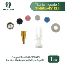 Dental Locator Abutment Male Cap kit fits to CLC (CONIC) GH1~GH6mm