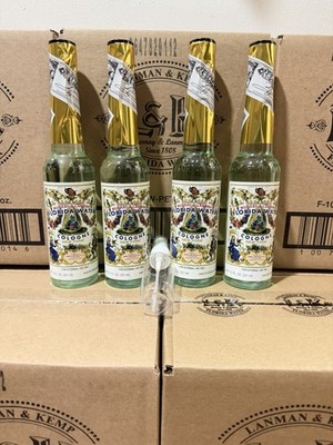 Florida Water (Agua Florida) Cologne 7.5 fl. oz.  (4 BOTTLES) + Travel Bottle