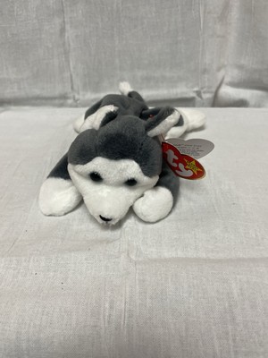 Vintage 1996 Ty Beanie Babies Nanook 8'' Bean Bag Plush w/Original Tags -Errors