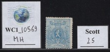WC1_10569. BELGIUM. Rare 2 cent. 1866-67 stamp. Scott 25. MH