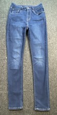 Levi  s High Rise Skinny Dark Washed Blue Jeans Women  s Sz 28 Denim Distressed