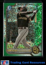 2022 Bowman #BCP-122 Zayed Salinas Chrome Prospects Green Mini-Diamond #/99