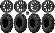 Valor V03 15 Wheels Black 35 Motocrusher Tires Textron Wildcat Xx
