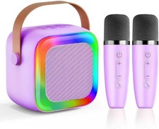 Mini Karaoke Machine for Kids Teen Adults, Kids Karaoke Machine with 2 Wireless