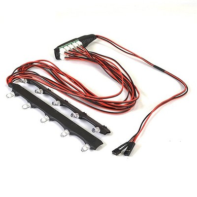 Fastrax 1/10 RC Auto LED Lichtleiste Chassis Neons - Weiß