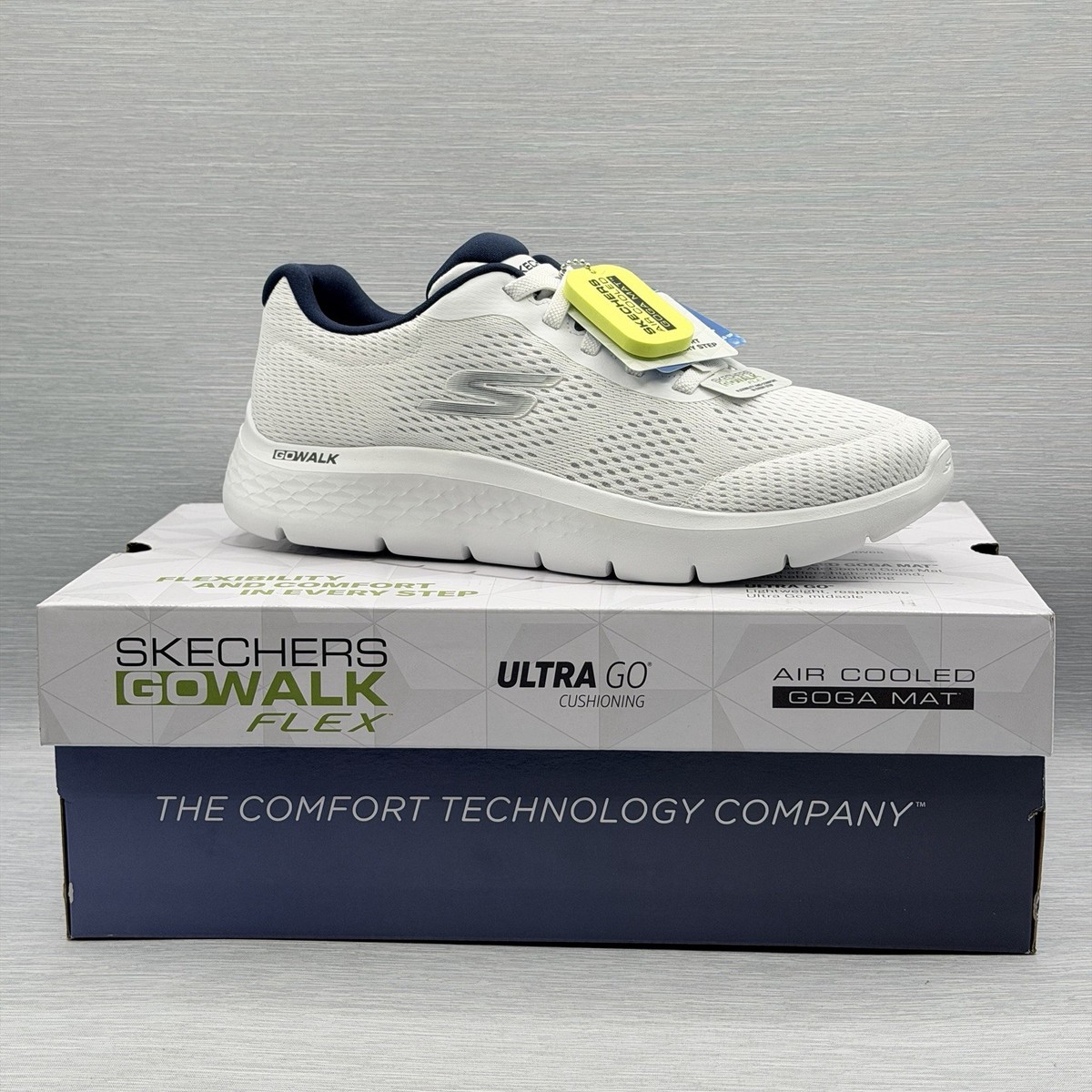 Skechers GOwalk Flex Men's 8.5 White Walking Shoes Ultra Go Air
