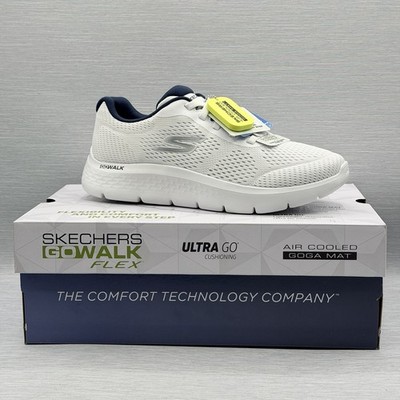 Skechers GOwalk Flex Men's 8.5 White Walking Shoes Ultra Go Air