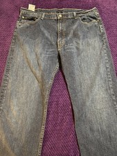 Levi  s 550 Relaxed Straight Fit Medium Blue Wash Denim Jeans 40 X 32 Red Tab