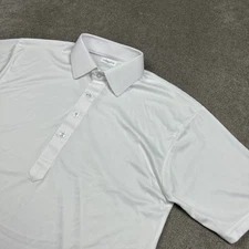 Collars Co Dress Collar Polo Shirt Men Large Short Sleeve White Performance Golf