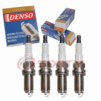 4 pc DENSO 6076 Standard U-Groove Spark Plugs for K16HPR-U11 95945 6376 5325 cb