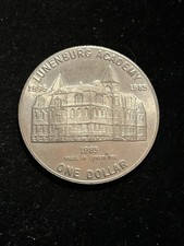 1985 Lunenburg Canada Trade Dollar Token Lunenburg Academy Medal