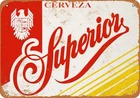 Retro Superior Cerveza Vintage Rusty Tin Metal Signs Home Décor 8x12