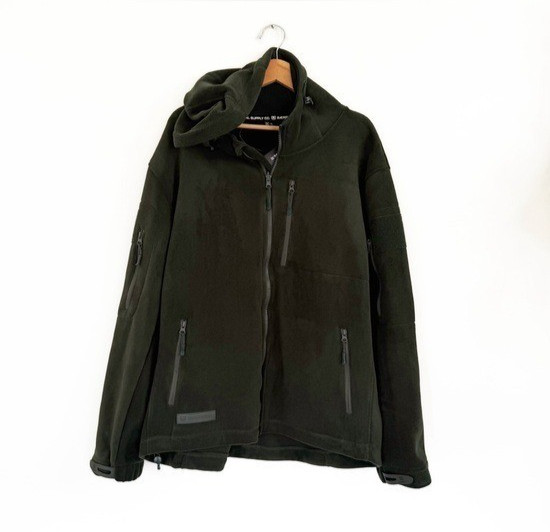 Bearskin Tactical 4.0 Jacket Mens XL Green Hoodie Full Zip Fleece New