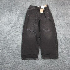 Pull&Bear Skater Fit Jeans Mens 28 Black Wide...