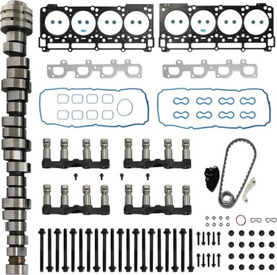 6.4 Hemi NON MDS Camshaft Lifters Kit with Head Gasket Set & 9-0750S Timing C...